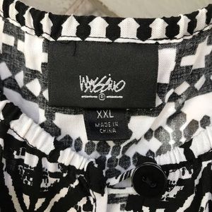 Casual black &white dress